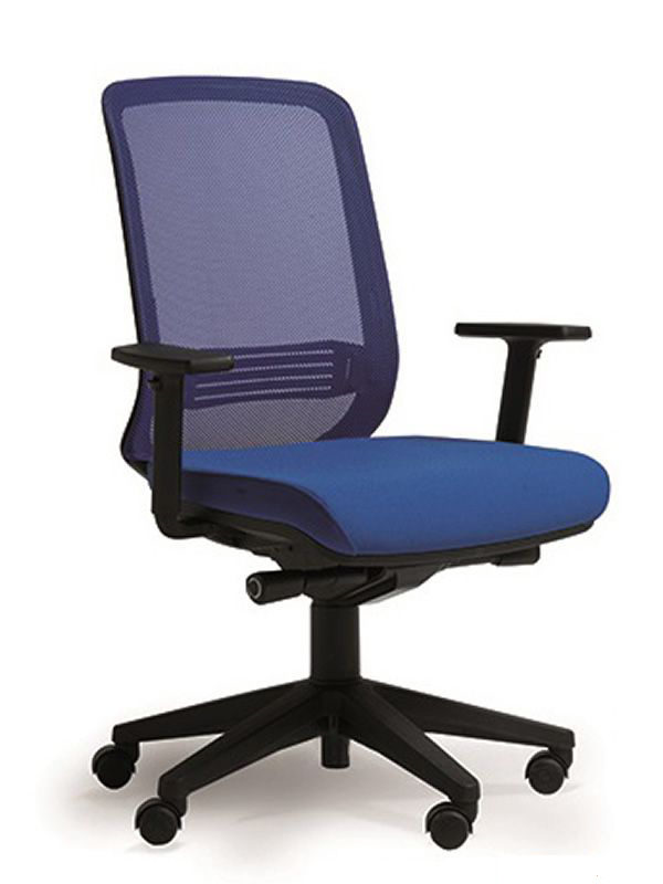 sedia operativa-da-ufficio con-schienale-in-rete-e-seduta-imbottita-con-o-senza-braccioli-regolabili-diverse-finiture-disponibili