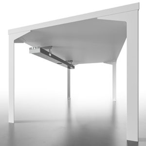 scrivania per ufficio gamba in metallo piano in legno