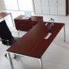 scrivania direzionale in legno GAMBA CROMATA economica